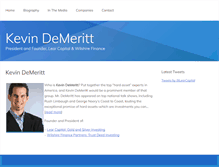 Tablet Screenshot of kevindemeritt.com